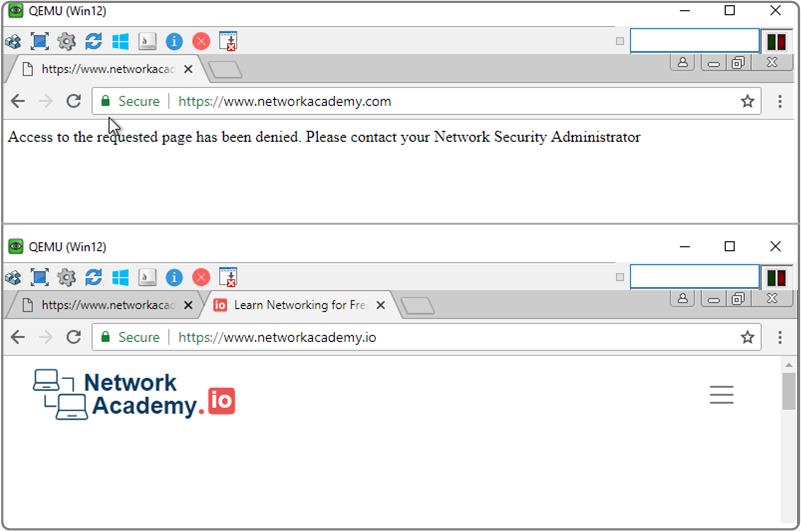 Verifying the URLF Policy